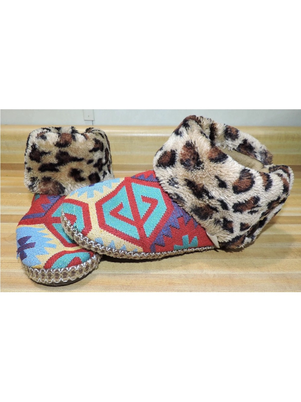 Blazin Roxx Ladies Aztec Slipper Boots Shoes Size M 7/8
